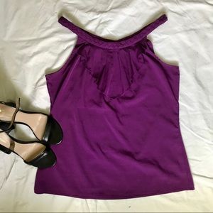 Banana Republic Purple Work Top